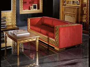 Phedra glamour 3-sitziges Sofa red