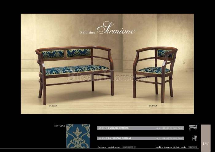 Blu catalogo Sofa Sirmione 697/K