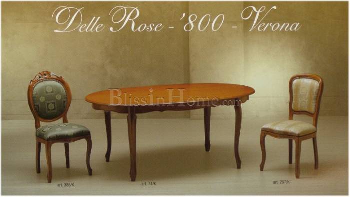Blu catalogo Stuhl Delle Rose 388/K