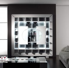 Black and White Bar Container bar-Modern