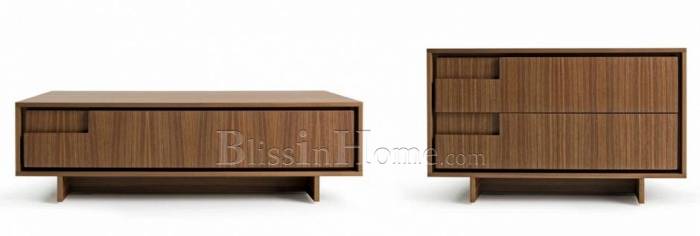 Home furniture (Nero) Nachtschrank Maison M520R_