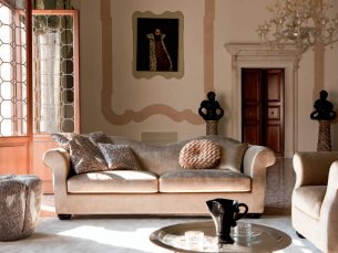 Ambra 3-sitziges Sofa beige