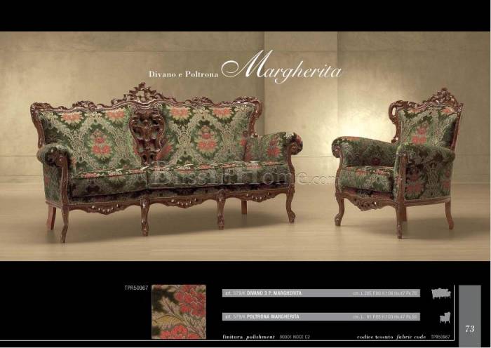 Blu catalogo Sofa Margherita 579/K
