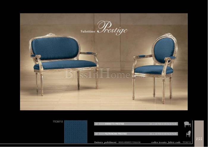 Blu catalogo Stuhl Prestige 535/K-poltrona