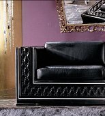 Phedra glamour 2-sitziges Sofa black